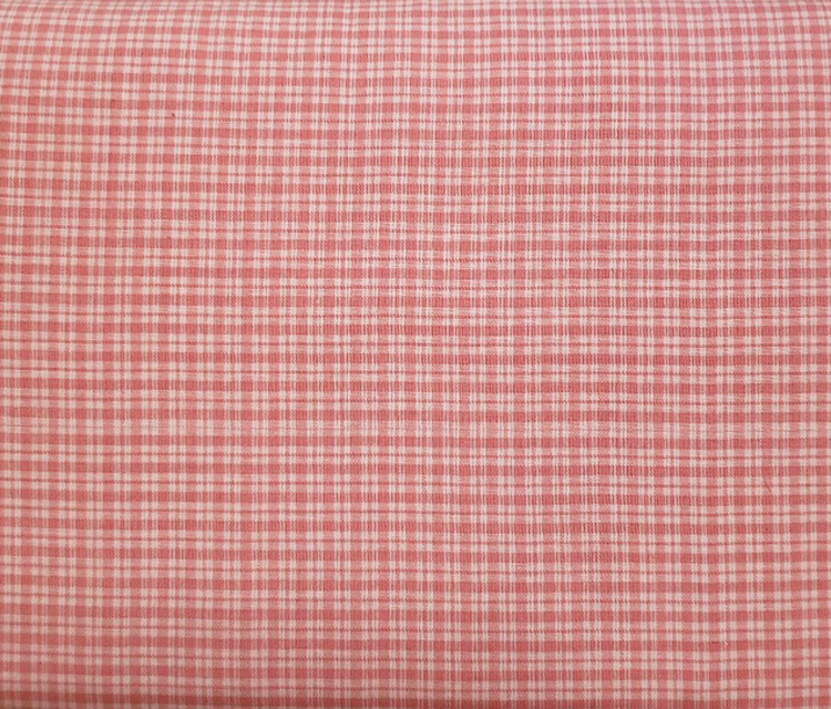 Pink and red hearts on pink fabric — Homespun Quilts + Yarn