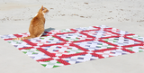 Red Dot Sashing for Happy Scrappy Quilt Pattern