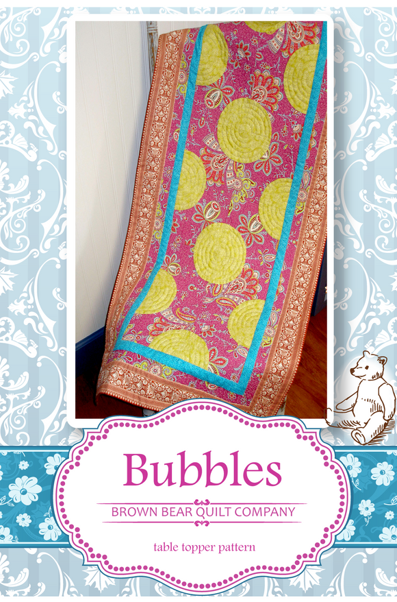 Bubbles Quilt Pattern - includes table runner and additional sizes