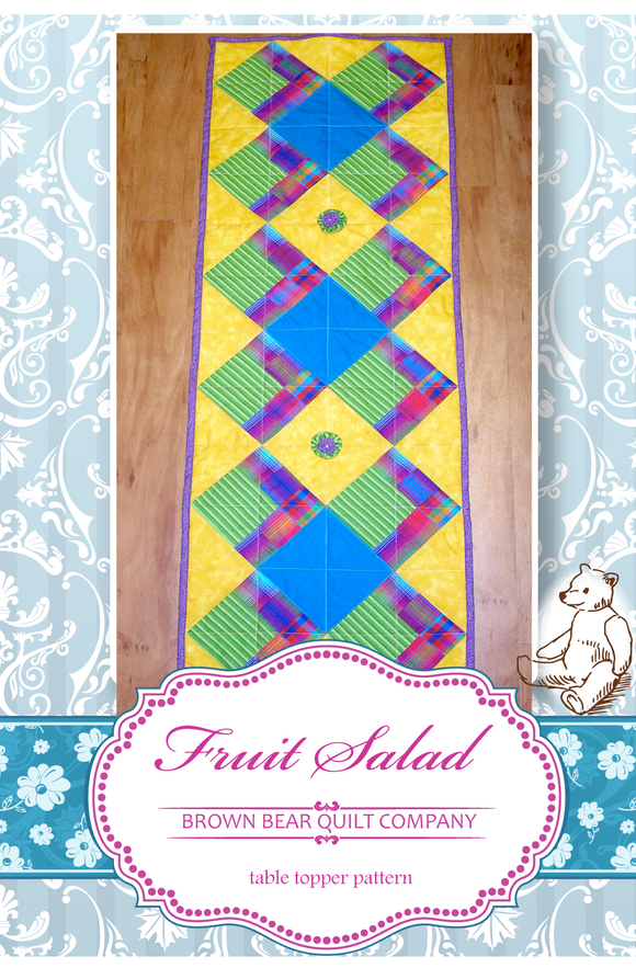 Fruit Salad Quilt Pattern - includes table runner and additional sizes
